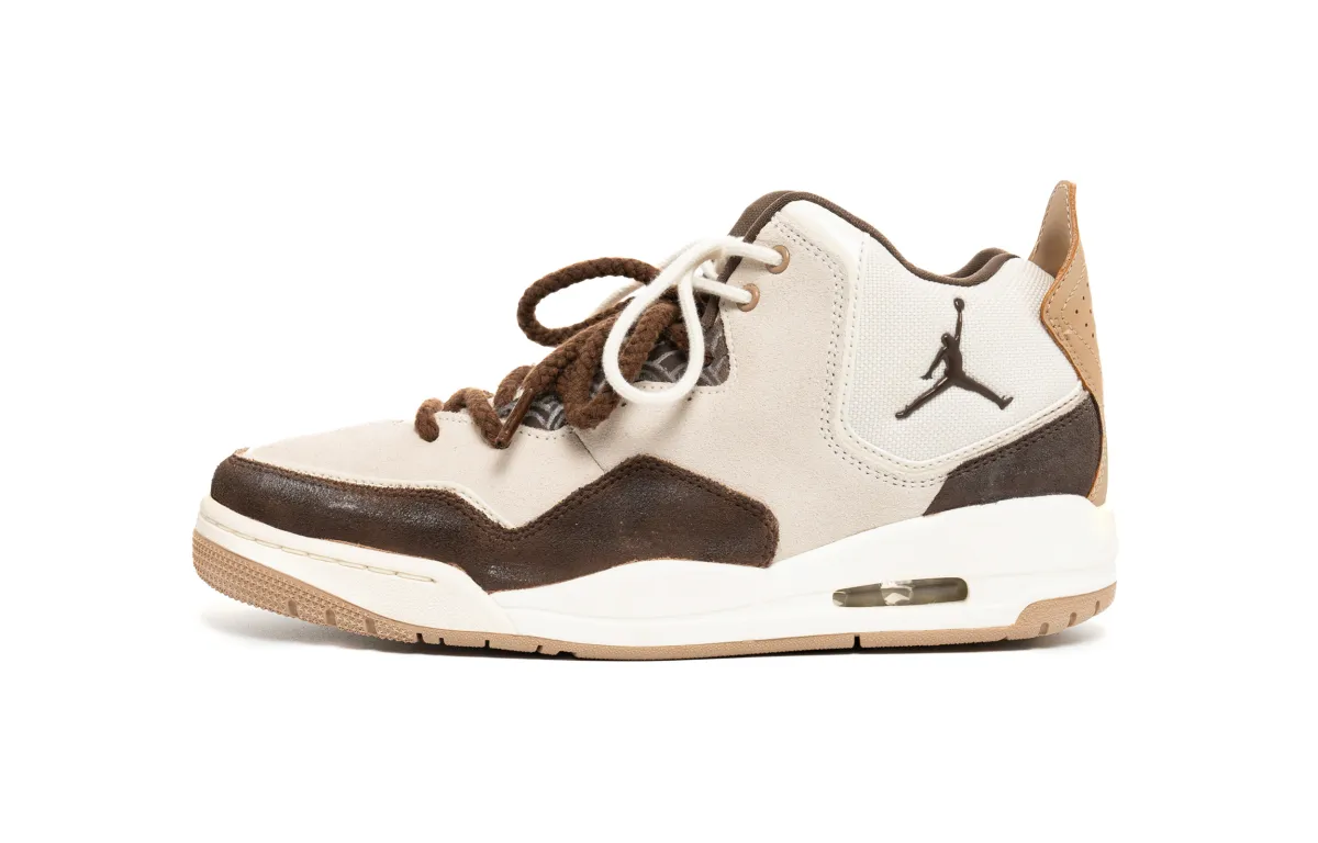 Jordan Courtside 23 Slip Resistant Abrasion Resistant Mid top Vintage Basketball Shoes Men's Beige Brown