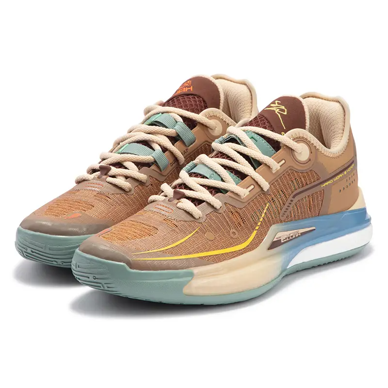 361° DVD2 SE Dinwiddie 2, Guard Slip Resistant And Breathable Low top Basketball Shoes Men’s Brown Blue