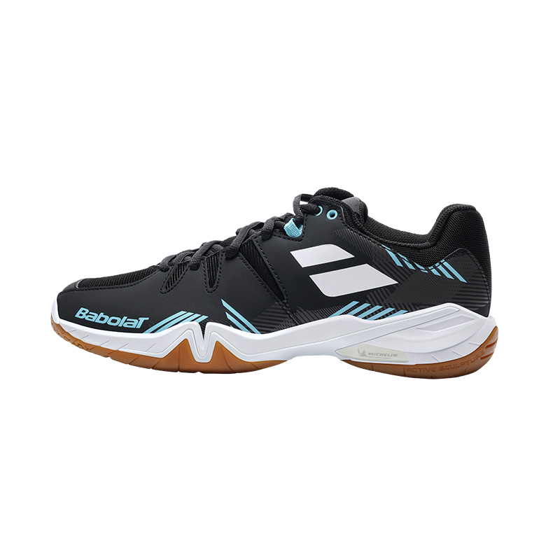 Babolat SHADOW SPIRIT Wear resistant And Lightweight Low top Badminton Shoes Men’s Black Blue