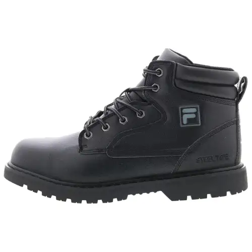 FILA Landing Steel Toe Ankle Boots Men's Black