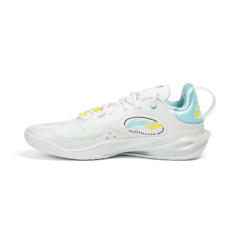 Li Ning Speed 11 Basketball Shoes Men’s Low Top White Blue
