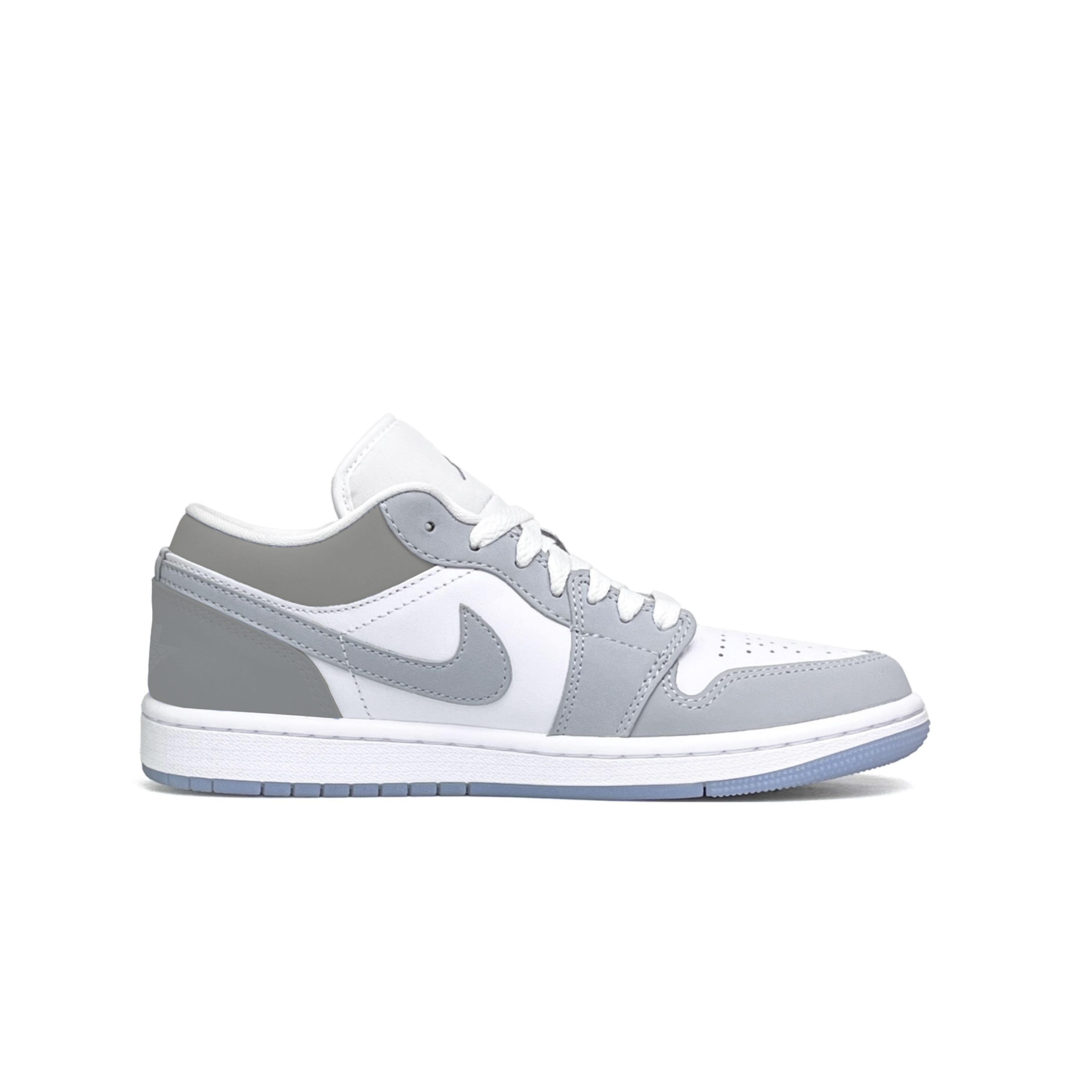 Jordan Air Jordan 1 Slip Resistant Abrasion Resistant Low top Vintage Basketball Shoes Women’s White