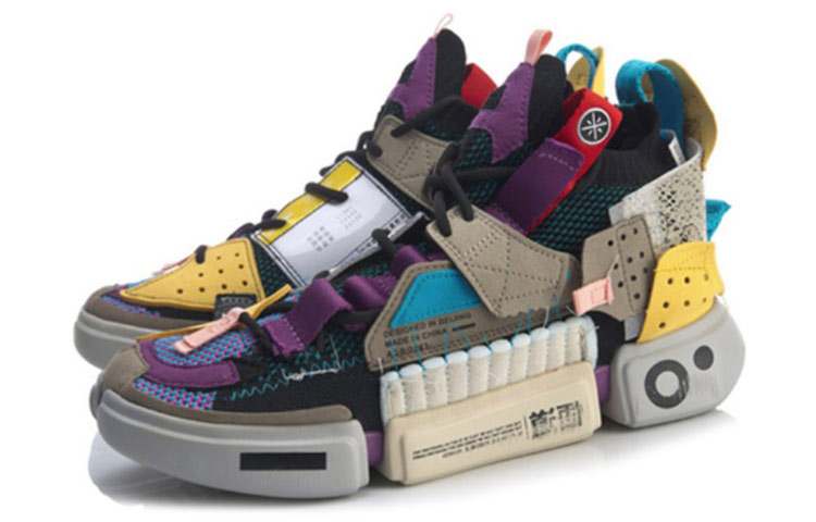 Li Ning Essence 2 Sfs Sample For Sale Cushioning Slip Resistant Abrasion Resistant High top Vintage Basketball Shoes