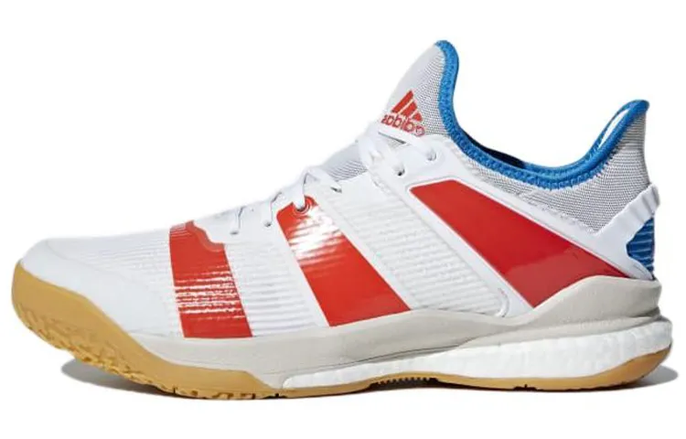 Adidas Stabil X Comfortable Abrasion Resistant Abrasion Resistant Low top Training Shoes Men's White Red Blue