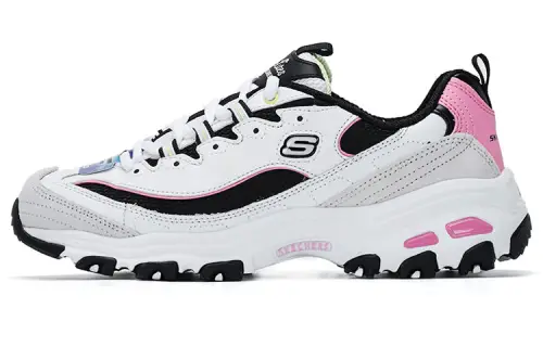Skechers Milk Tea Bear Support Balance Support Balance Low top Chunky Sneakers Women's Black Pink Multicolor