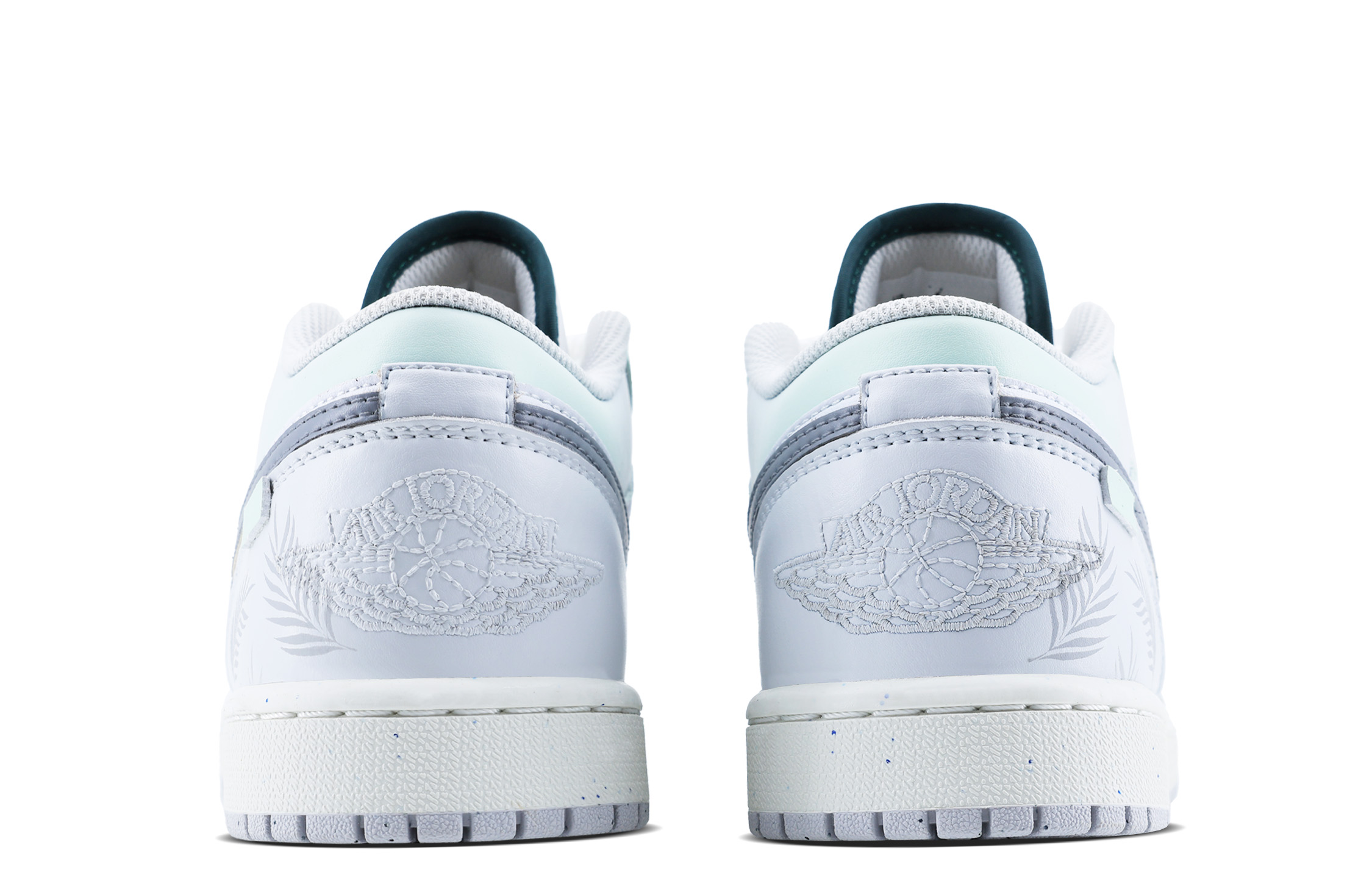 Jordan Air Jordan 1 Cushioning Slip Resistant Abrasion Resistant Low top Vintage Basketball Shoes Men’s Gray