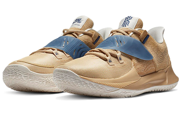 Мужские кроссовки Nike Kyrie Low 3 EP "Sashiko" (коричнево-желтые) — фото 3