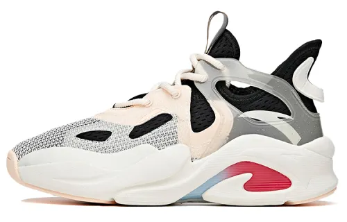 ANTA Chunky Sneakers Women's Low Top Ivory White/Black
