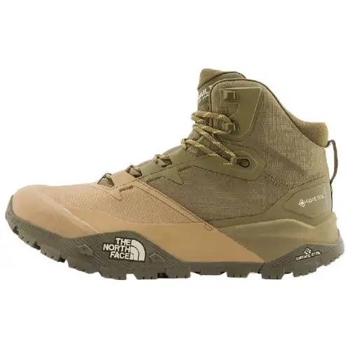 THE NORTH FACE Summit Offtrail Slip Resistant Abrasion Resistant Mid top Hiking Shoes Men's Yellow