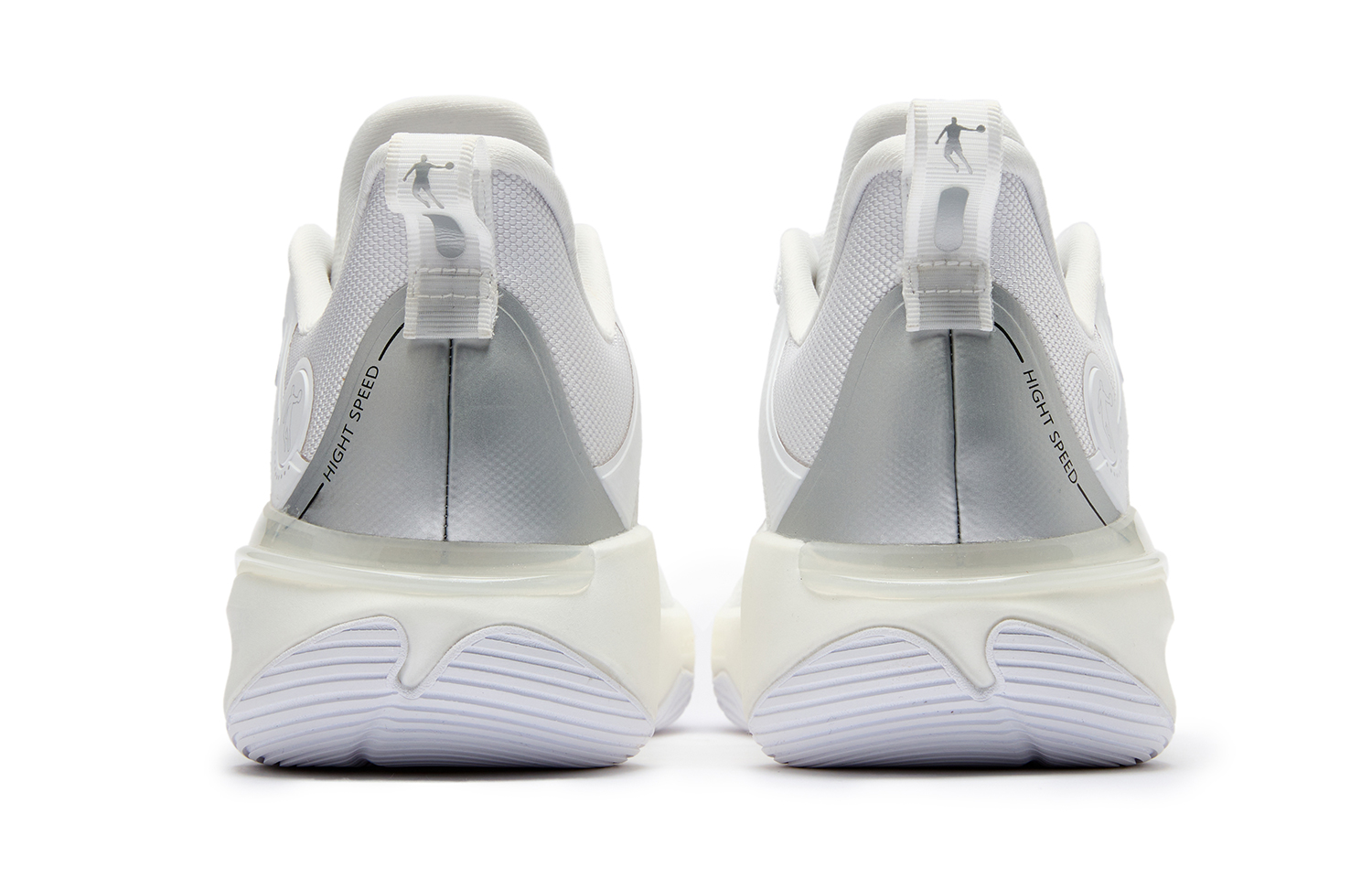 QIAODAN FE1.0 Morning Slip Resistant, Abrasion Resistant, Lightweight, Rebound Low top Basketball Shoes Men’s White