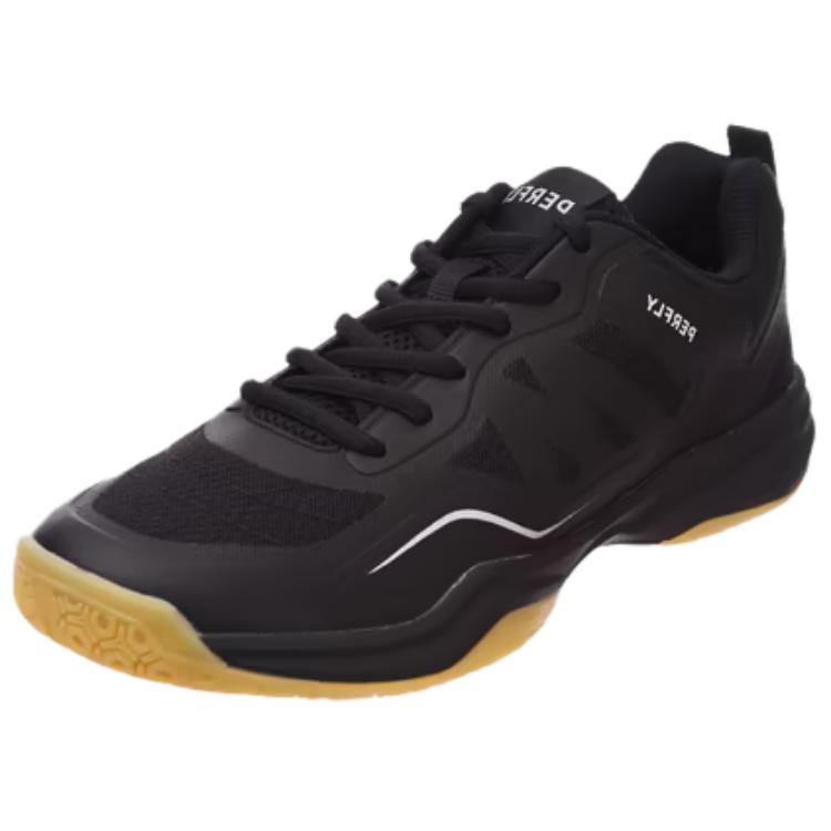 DECATHLON Slip Resistant, Abrasion Resistant, Lightweight Low top Badminton Shoes Men's Black