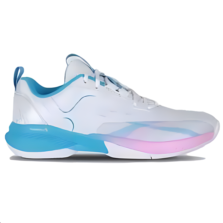 VICTOR Cushioning Slip Resistant Abrasion Resistant Low top Badminton Shoes Unisex White Blue