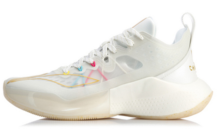 Li Ning Sonic 8 Low Basketball Shoes Men’s Low Top Ivory