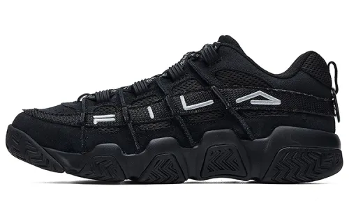 FILA FUSION BUSTER Puffy Shoes Mesh, Textile, Synthetic Leather Low top Vintage Basketball Shoes Men's Black
