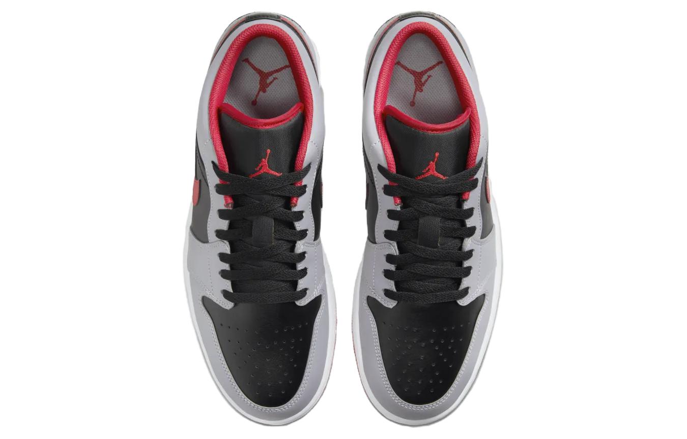 Jordan 1 Low Black Light Smoke Grey Gym Red