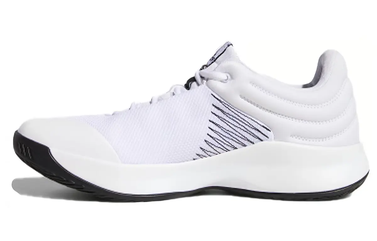 Adidas Pro Spark Low 2018 Synthetic Leather Slip Resistant Cushioning Slip Resistant Cushioning Low top