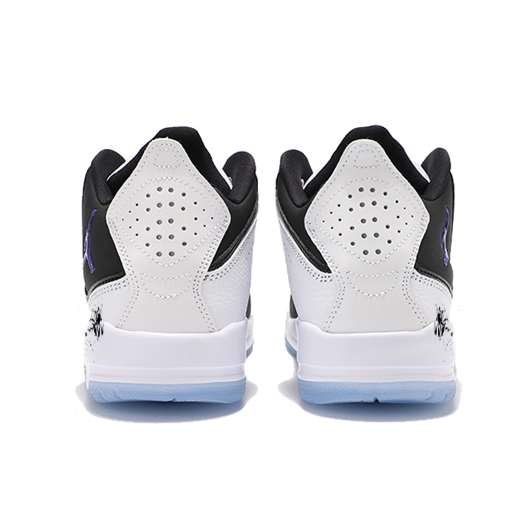 Jordan Courtside 23 Cushioning Slip Resistant Abrasion Resistant Mid top Vintage Basketball Shoes Unisex Black White