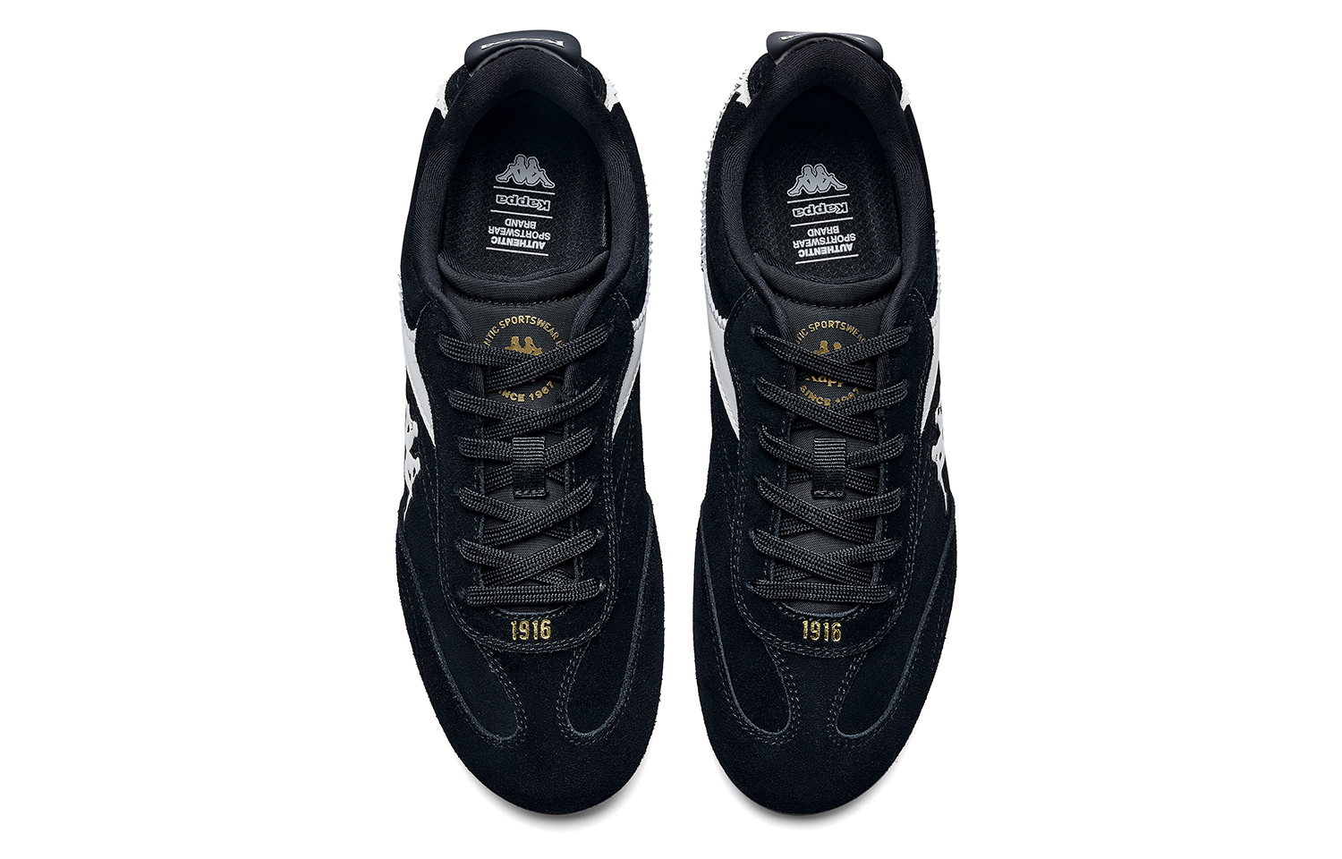Kappa Back to Back Low top Racing Shoes Unisex Black