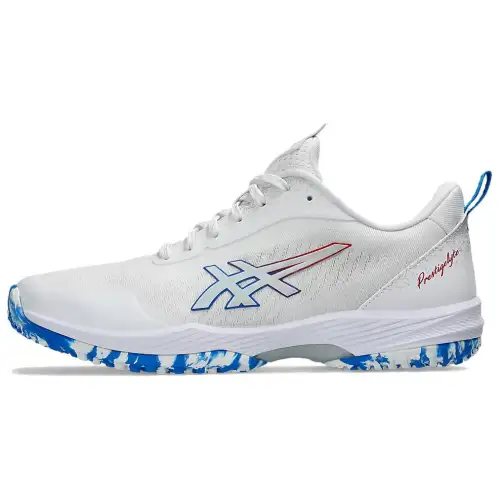 Asics PRESTIGELYTE 5 OC Low top Tennis Shoes Men's White Blue
