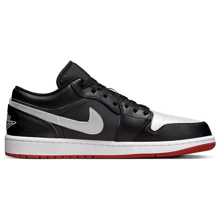 Jordan Air Jordan 1 Slip Resistant Abrasion Resistant Low top Vintage Basketball Shoes Men’s Black White