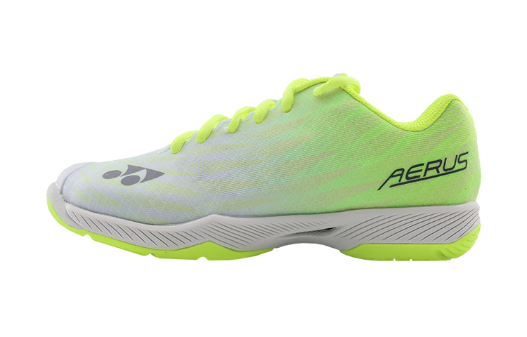YONEX POWER CUSHION AERUS Fabric Low top Badminton Shoes Unisex Yellow Gray Wide Fit