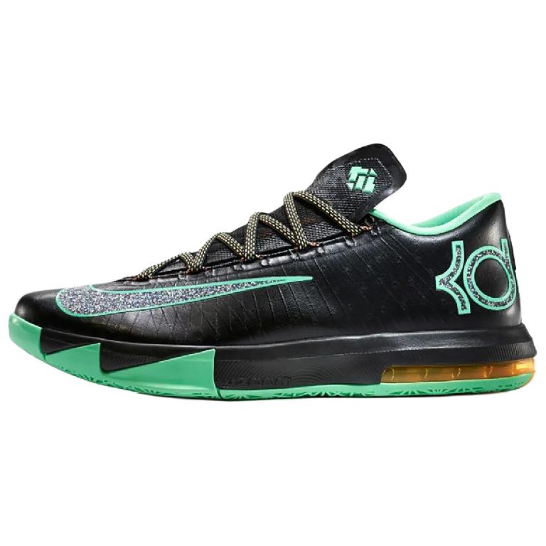 Nike KD 6 Classic And Versatile Basketball Shoes Unisex Black Green