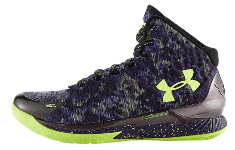 Under Armour Curry 1 Dark Matter (ASG) Under Armor Curry All-Star High Top Practical Basketball Shoes Men's Camouflage
