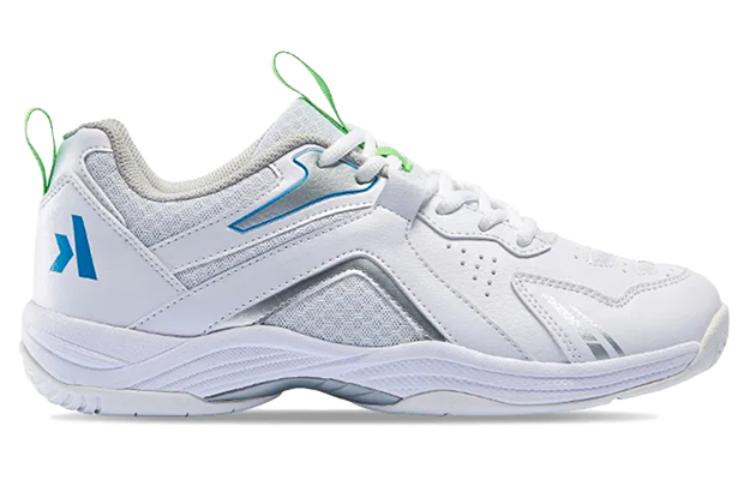 Kawasaki Cushioning Slip Resistant Low top Badminton Shoes Unisex White Gray