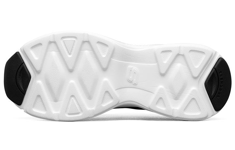Женские кроссовки Skechers D'LITES AIRY (бело-черно-зеленый) — Белый / чёрный / зелёный — фото 5