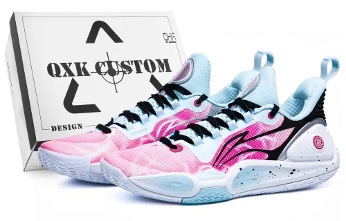 Li Ning Speed 9 Rose Dew, Special Shoe Box Slip Resistant Abrasion Resistant Slip Resistant Abrasion Resistant Low top