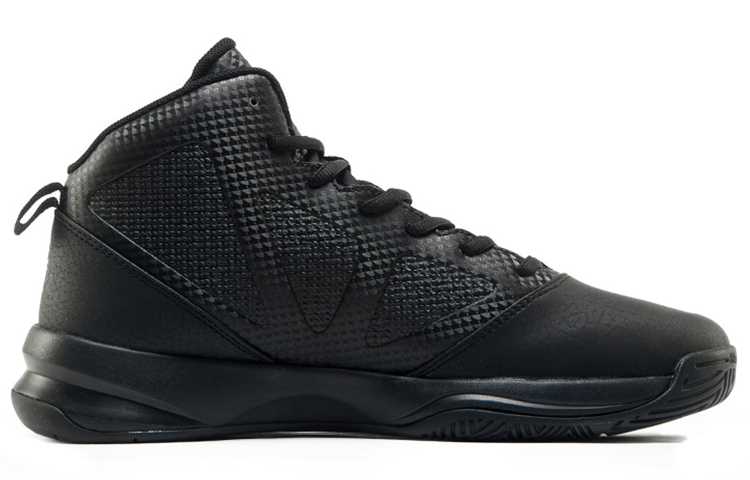 PEAK Textile, Artificial Leather Cushioning, Non Slip, And Waterproof Low top Basketball Shoes Men’s Black Gray