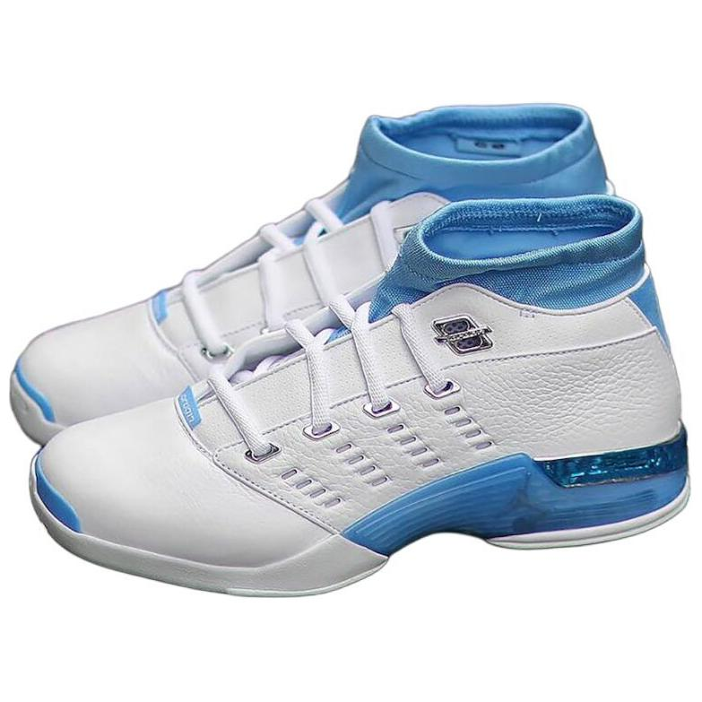 Мужские кроссовки Jordan Air Jordan 17 (бело-синие) — Белыйсиний — фото 4