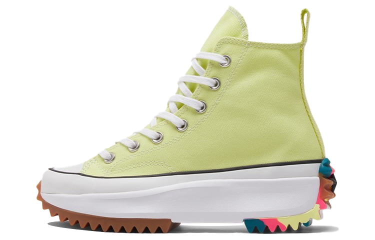Женские кеды Converse Run Star Hike (зелено-белые)