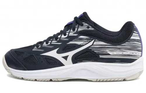 Mizuno Stealth Star Junior Non Slip Wear resistant Shoe Deep Blue White Women's