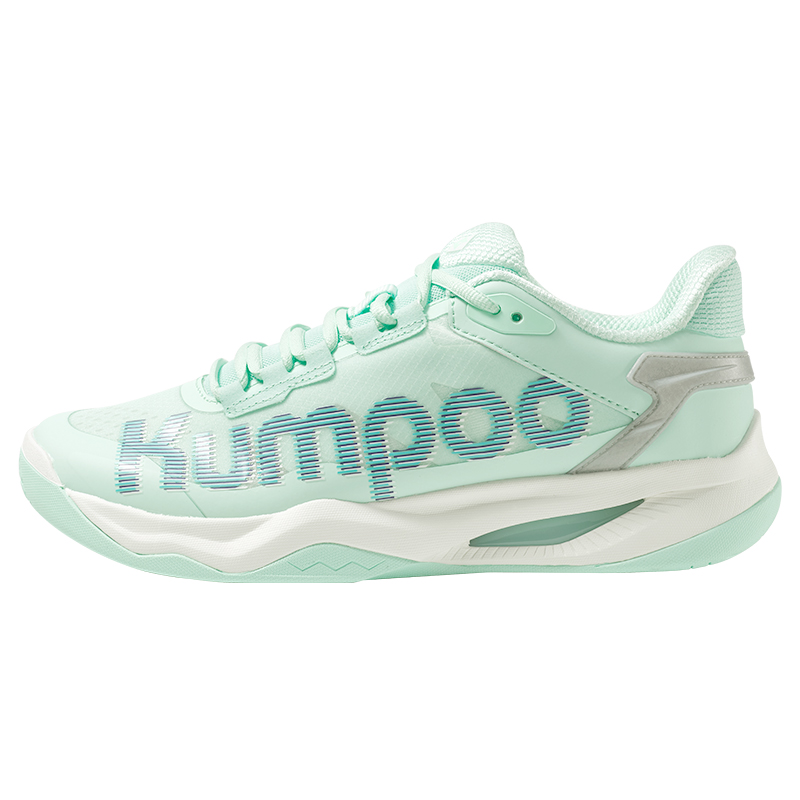 KUMPOO Badminton Shoes Unisex Low Top Aqua Green/Blue/White