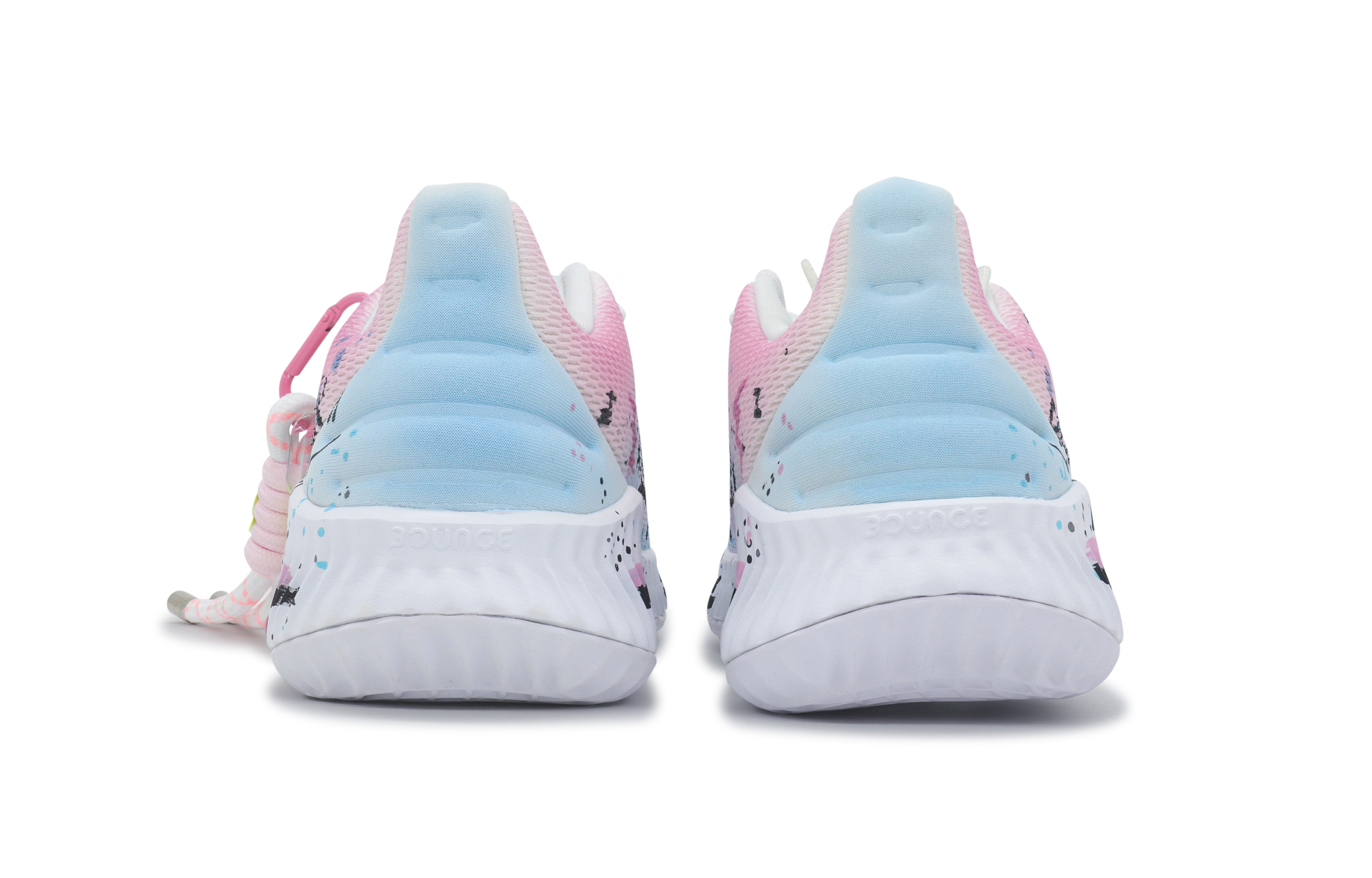 Adidas Pro Bounce 2018 Slip Resistant Abrasion Resistant Low top Basketball Shoes Men’s Pink