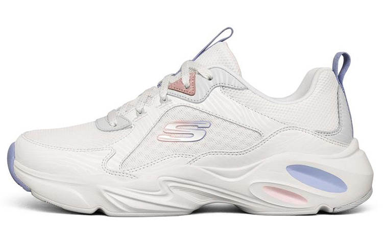 Skechers Stamina Airy Low Top Running Shoes White/Purple Women's