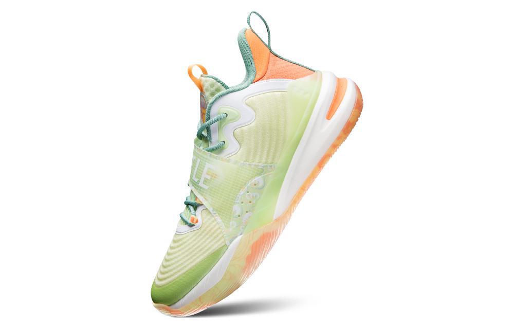 QIAODAN Ice Blade Mint Coconut Brown Abrasion Resistant Breathable Mid top Basketball Shoes Men’s