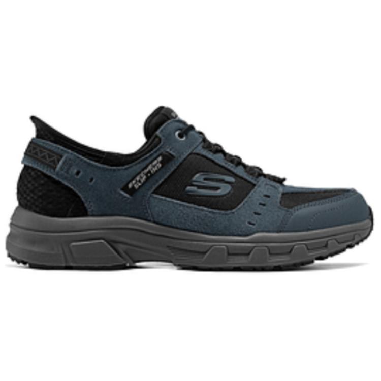 Skechers OUTDOOR MENS Comfortable Abrasion Resistant Abrasion Resistant Low top Mountaineering Shoes Men’s Silver Black