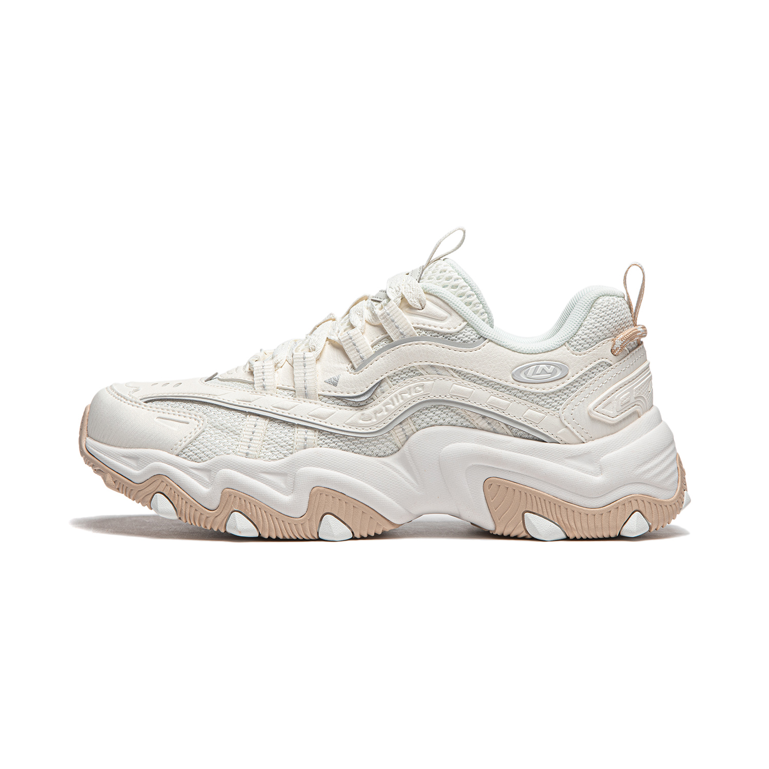 Li Ning Cat Paw Lite 2 Low top Chunky Sneakers Women's Ivory