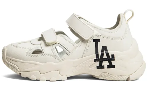MLB Sandal Chunky Mask Lightweight Breathable Height Increasing Sports Sandals Unisex Cream