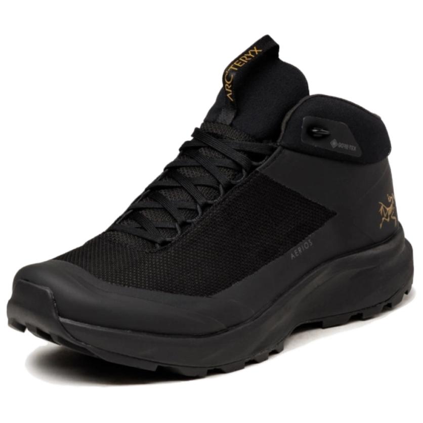 Arc’teryx Aerios FL Polyester Abrasion Resistant Coverage Support Mid top Hiking Shoes Unisex Black
