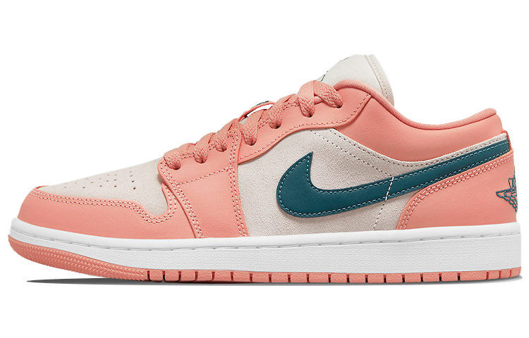 Jordan Air Jordan 1 low \"light madder root\" trendy low-top retro basketball shoes women's pink blue