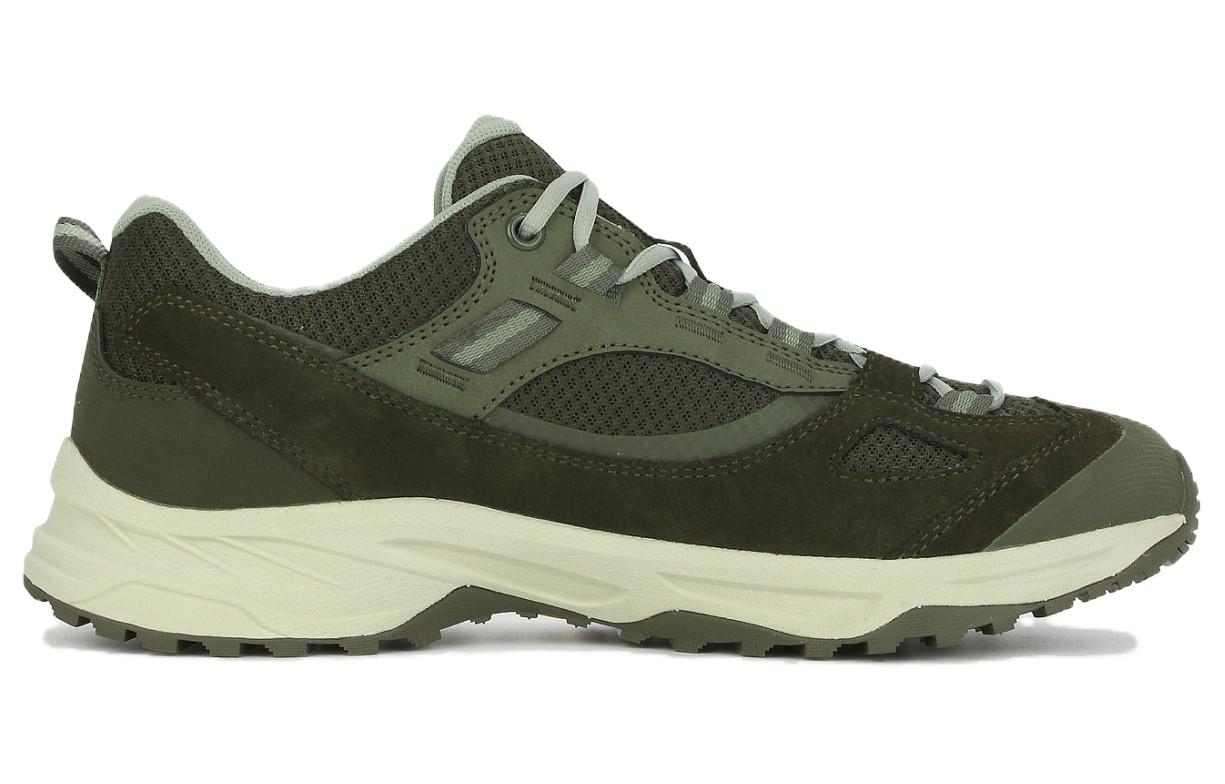 KOLON SPORT Motion Cushioning Slip Resistant Abrasion Resistant Waterproof Low top Hiking Shoes Unisex Green