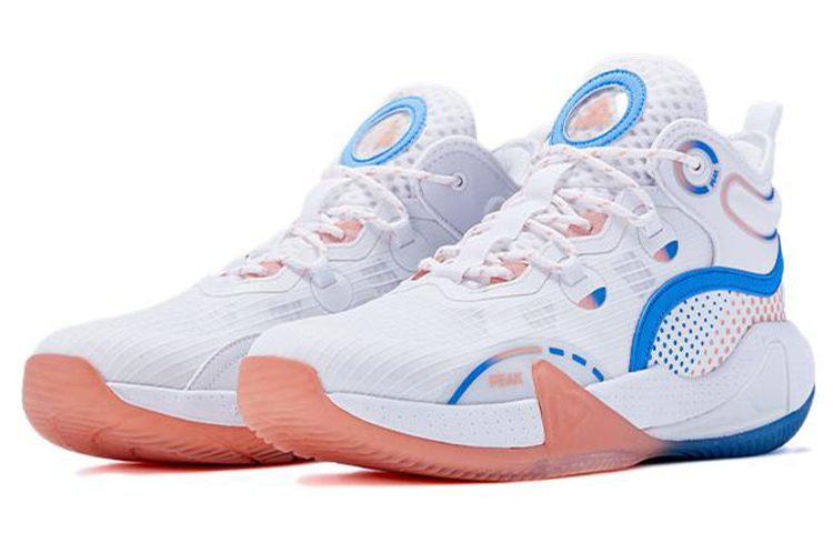 PEAK Basketball Shoes Men’s Mid Top Baymax/Pink