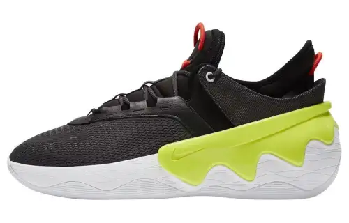 Nike D/MS/X round toe lace-up, wear-resistant and breathable, low-top basketball shoes, same style for men and women, black