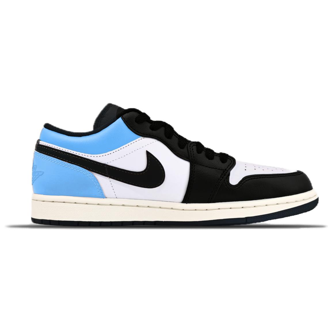 Jordan Air Jordan 1 Abrasion Resistant Vintage Basketball Shoes Unisex Blue Black