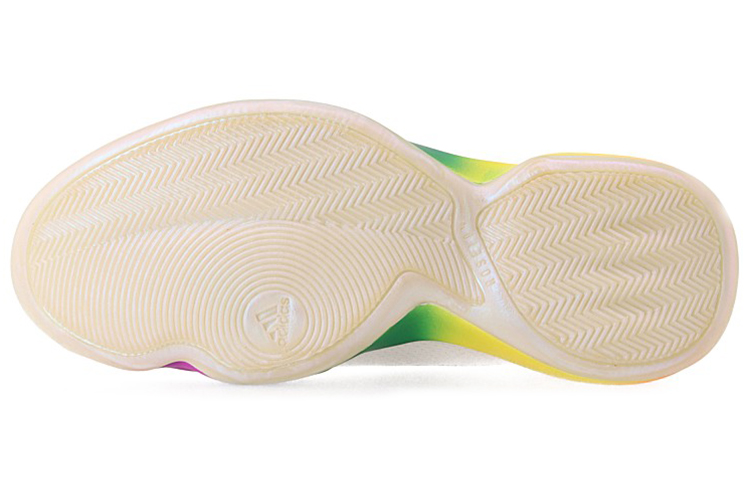 Мужские кроссовки adidas D Rose 10 (бело-разноцветные) — фото 7
