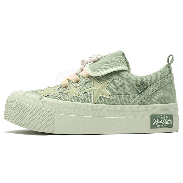 KAALIXTO Slip Resistant Abrasion Resistant Low top Canvas Shoes Unisex Green