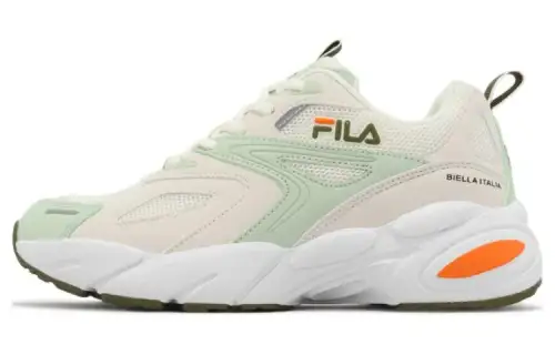 FILA Defender Cushioning, Wear Resistant Low top Chunky Sneakers Women's Ecru